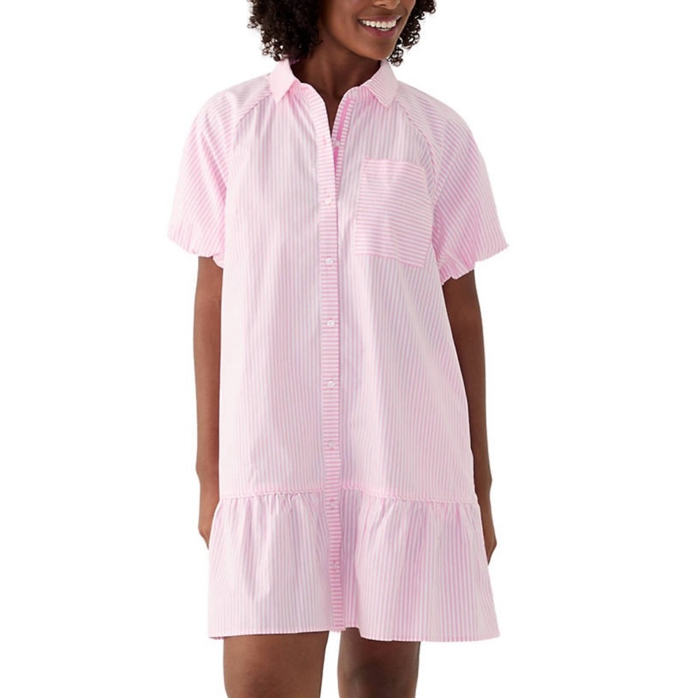 crown & ivy Pink Striped Mini Dress